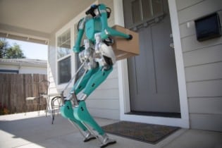 Roboter Digit bringt das Paket
