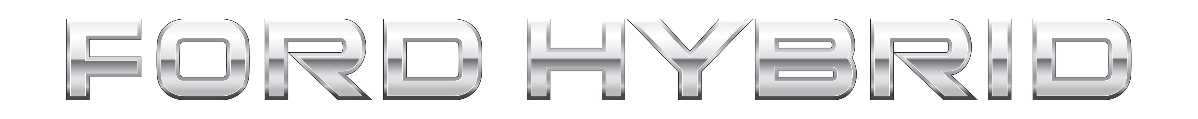 Ford Hybrid Logo White