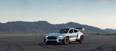 All Electric Mustang Mach E 1400 Prototype By Ford Performance And Rtr Takes Racing Drifting To New Levels Ford Media Center