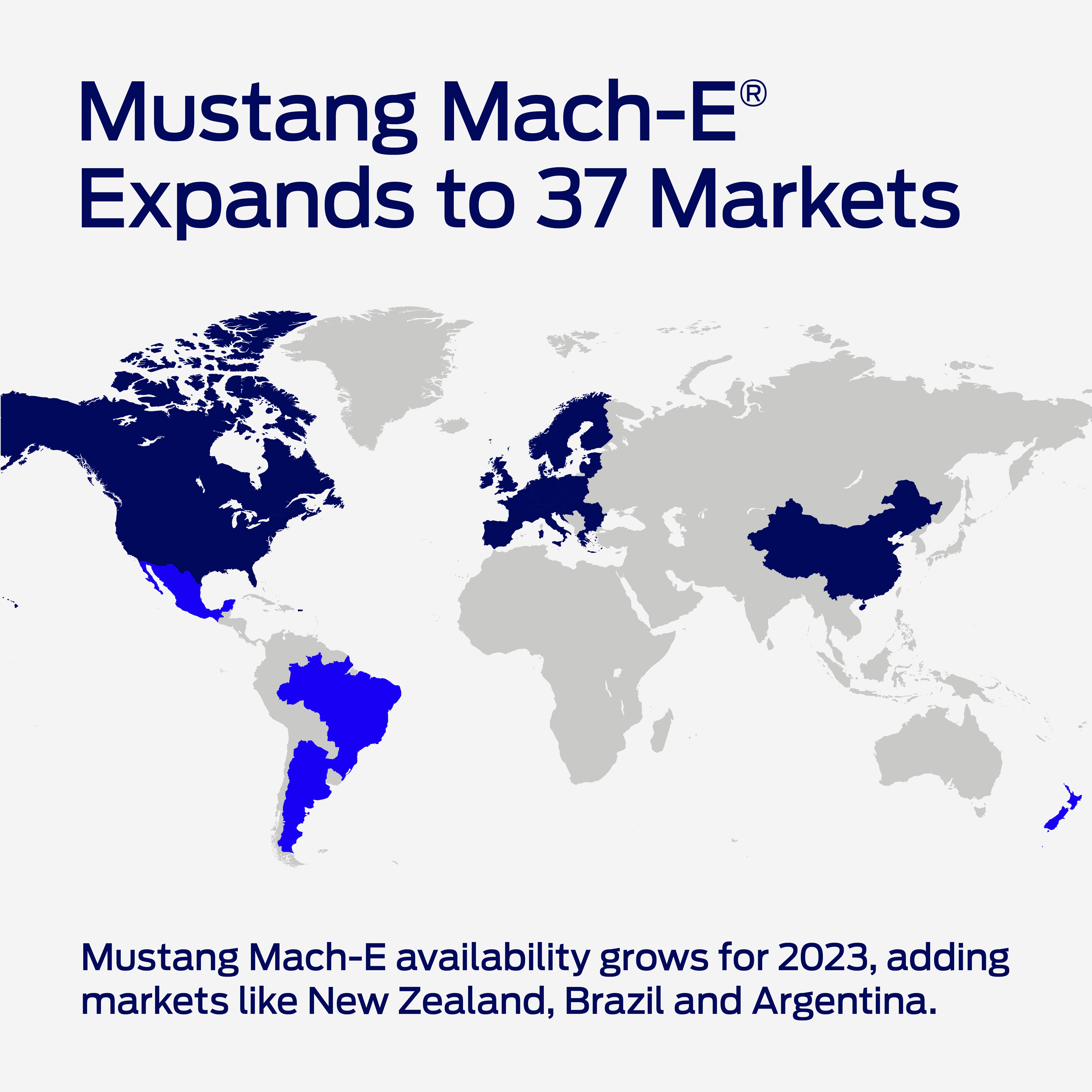 Mustang Mach-E Expands to 37 Countries