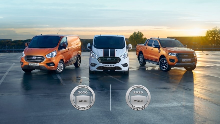 Véhicule Utilitaire de l'année et Pick-up de l'année 2020 : Ford réalise le doublé en Europe