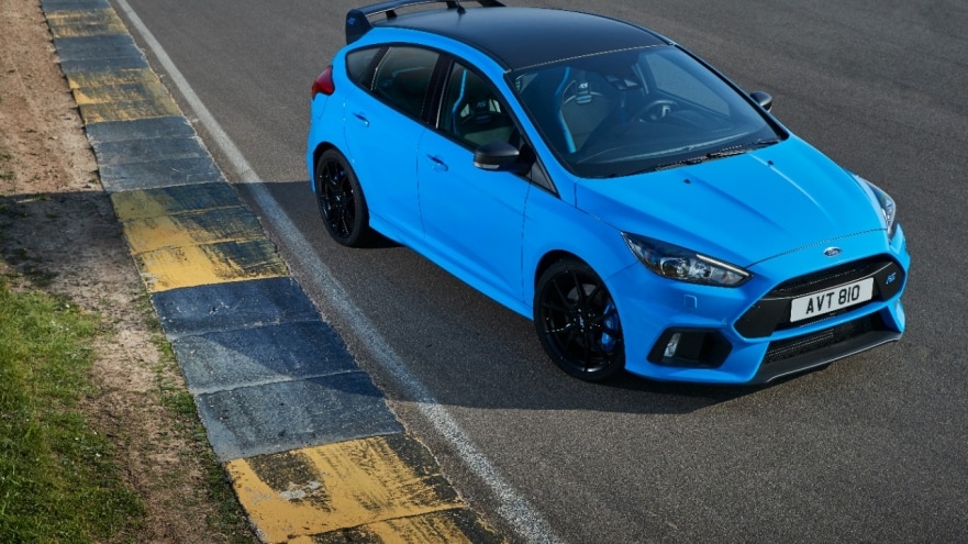 Ford Focus RS: Neues „Blue & Black“-Ausstattungspaket inklusive mechanischem Vorderachs-Sperrdifferenzial