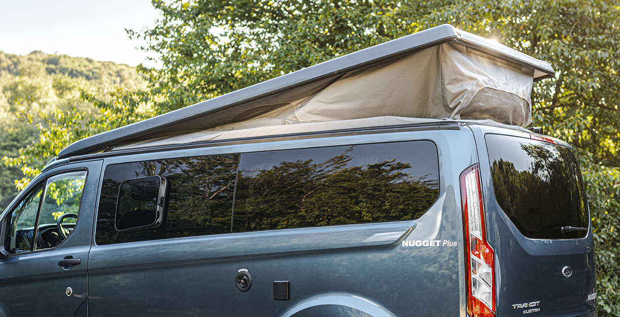 Loft Living on Wheels; Ford Transit Nugget Plus with Tilt Roof Adds Fourth  Variant to Popular Camper Van Range, Ford of Europe