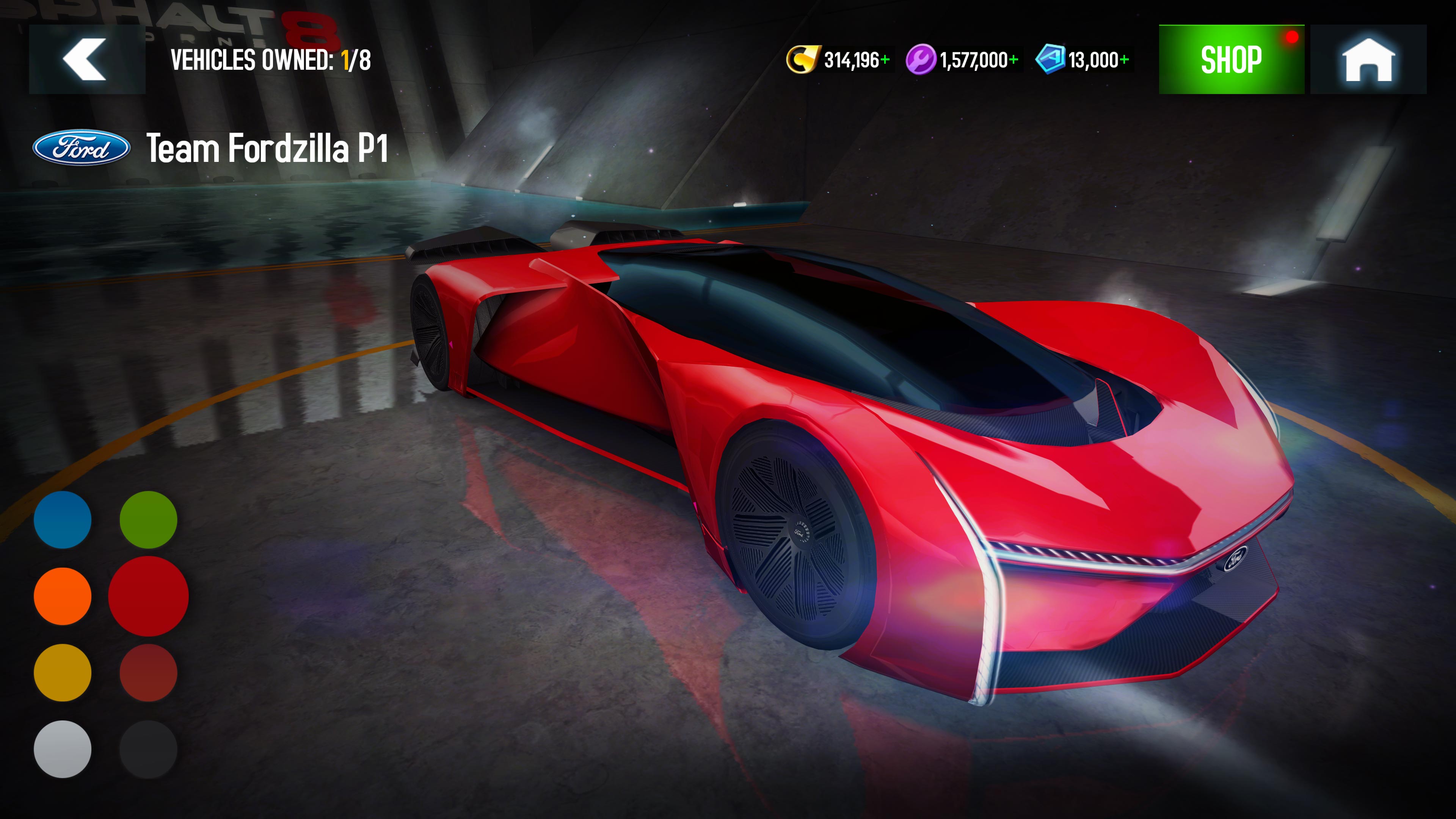 Mobill one レーシングジャケット　フォード Team Fordzilla P1 Racer Makes Mobile Gaming Debut in Asphalt 8