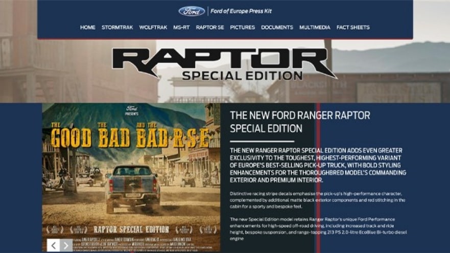 Ford Ranger Raptor Special Edition
