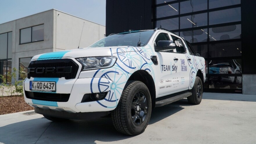 Ford Promotes Cyclist and Driver Harmony with Special Ranger Pickup for Tour de France 