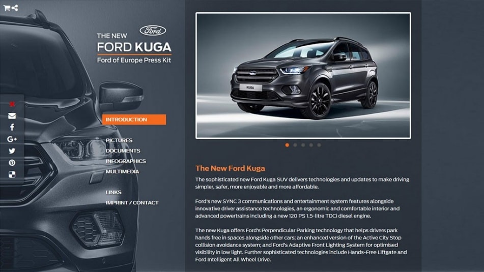 Ford Kuga Press Kit