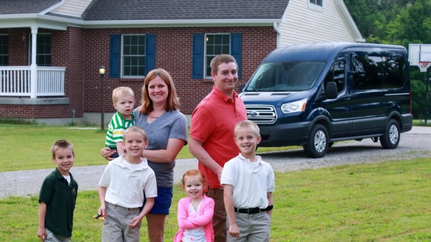 Nothing Mini About This Van: Ford Transit Attracts Large Families, Outsells Minivans