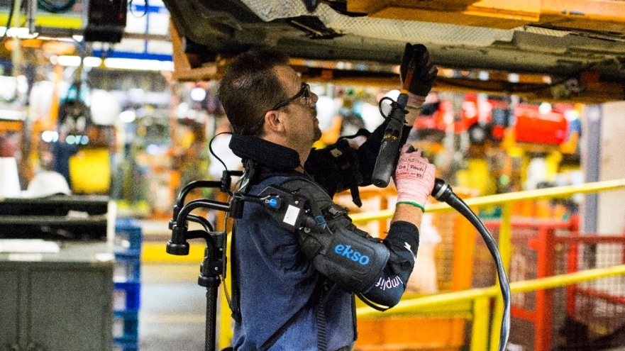 Ford Pilots New Exoskeleton Technology to Help Lessen Chance of Worker Fatigue, Injury