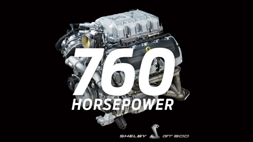 760 Horsepower, 625 Lb.-Ft.: 2020 Mustang Shelby GT500 Boasts World’s Most Power-Dense Supercharged Production V8 Engine
