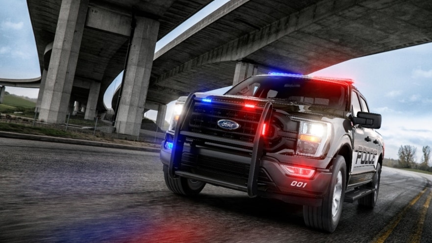 Law Enforcement Agency Testing Shows 2021 Ford F-150 Police Responder Accelerates Faster than All Police Vehicles Tested