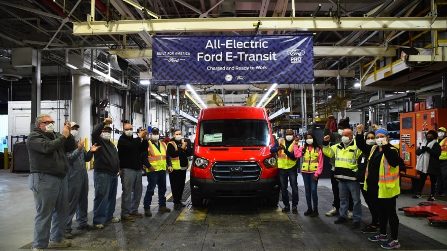 Built for America, Ready for Work: Ford Pro™ Begins Shipping Electric E-Transit to Customers, Works to Boost Production 