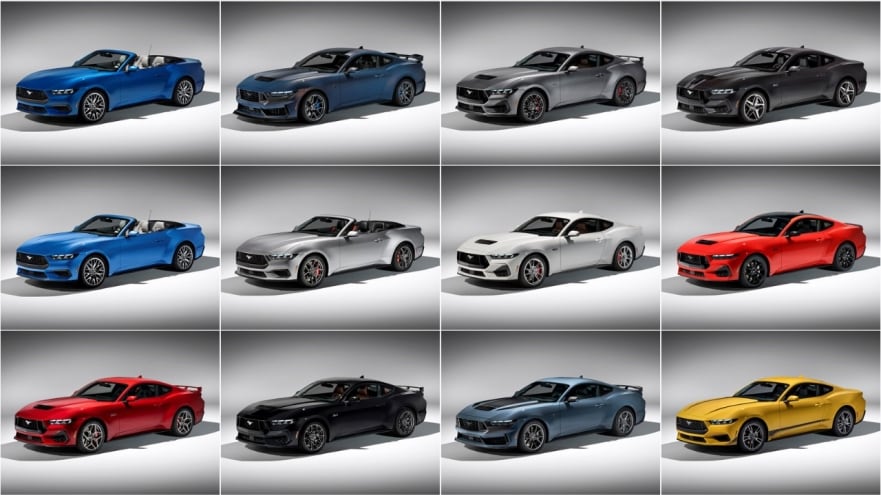 Every 2024 Ford Mustang Color Everywhere All at Once